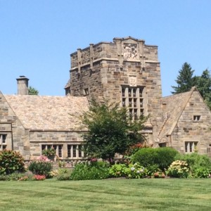 Tree service near Merion, PA castle style house