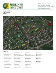 Shreiner Golf course tree services, sample sheet
